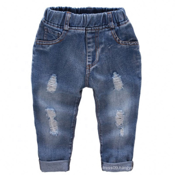 Hot Selling Kids Boy Trousers Denim Jeans with holes For Age2-8 Years